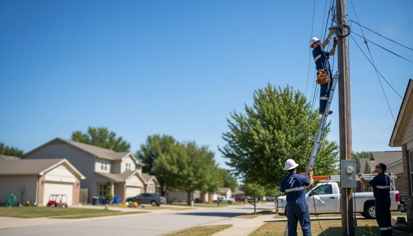 Residential electrician providing installation services in Nelson, MO